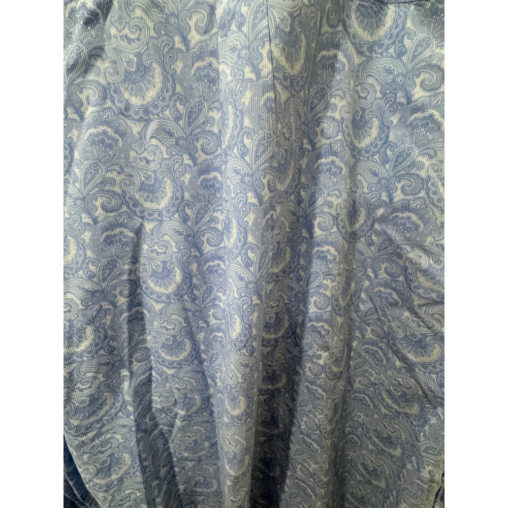 Lauren Ralph Lauren Mens XL Blue Paisley Stretch Dress‎ Shirt Regular 17 34/35 - Picture 5 of 7